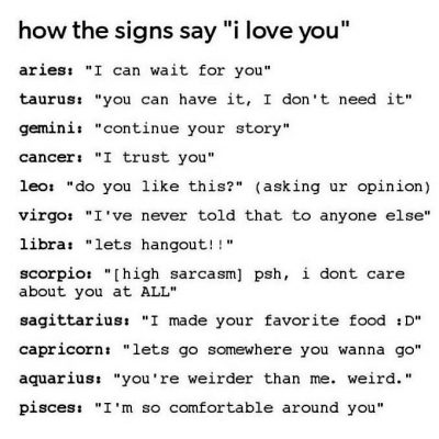 how the signs say “i & #9829; u”