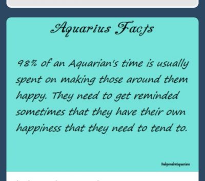 AQUARIUS facts More