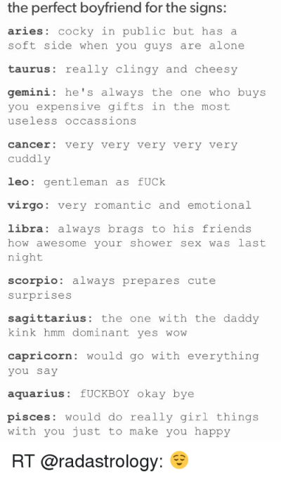 Fuckboy, Memes, and Shower: the perfect boyfriend for the signs: aries cocky