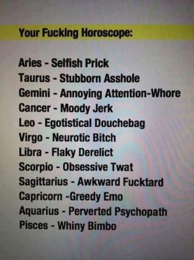 It’s funny how accurate these actually are