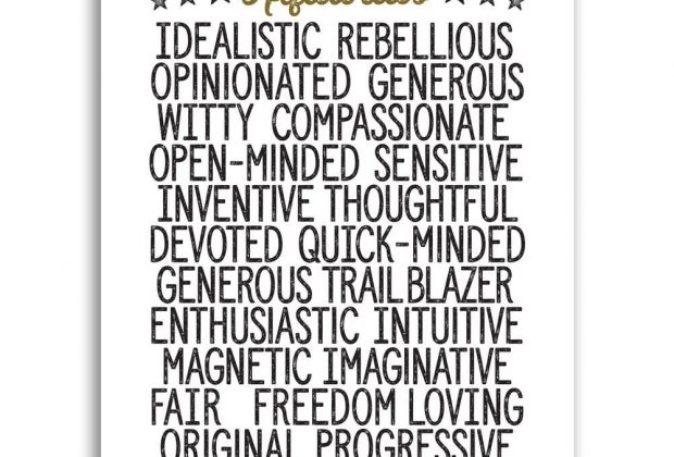 Aquarius Traits • Minimal Style Print