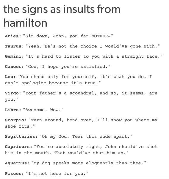 My friend loves Hamilton and she would totally understand what these quotes mean