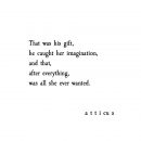‘Gifts’ Atticus Poetry #atticuspoetry