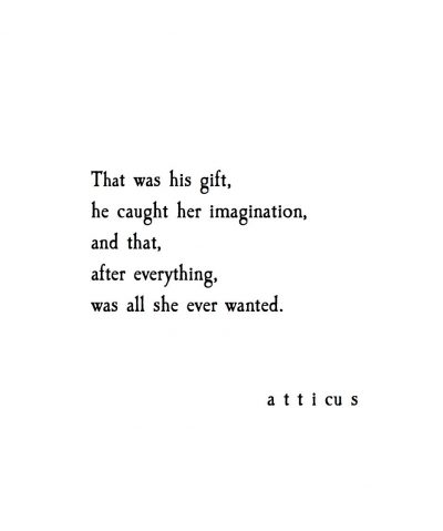 ‘Gifts’ Atticus Poetry #atticuspoetry