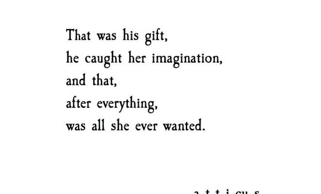 ‘Gifts’ Atticus Poetry #atticuspoetry