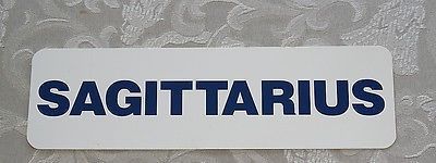 ZODIAC ASTROLOGY “SAGITTARIUS” Name Cardboard High Gloss Sign Wall Decor Party # individual Braids…