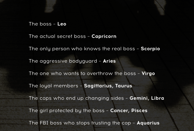 Find out who you’d be in a mafia gang. #dailyhoroscope #todayhoroscope #horoscope #zodiacsigns #
