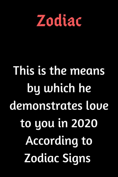 This is the means by which he demonstrates love to you in 2020 According…