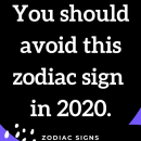 You should avoid this zodiac sign in 2020. – Pinterest blogs #ZodiacSigns #Astrology #horoscopes…