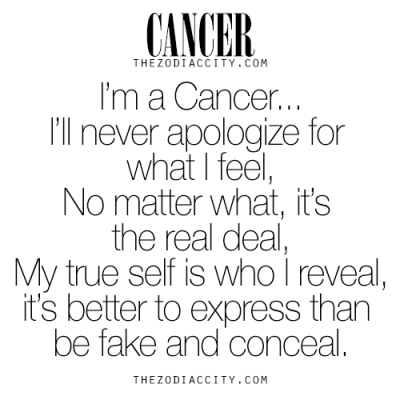 Zodiac Cancer. For more zodiac fun facts, click here