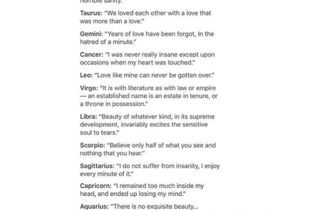 The signs as quotes