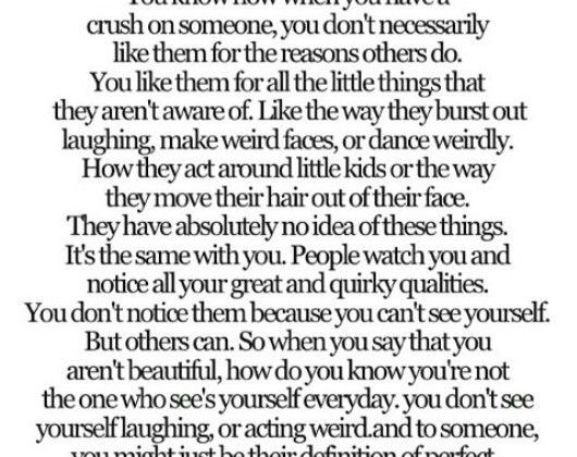 When I like someone this is exactly what I notice