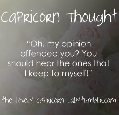 Capricorn & the Signs — This thought crosses my mind every day of my…