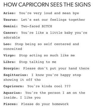 How Capricorn Sees The Signs