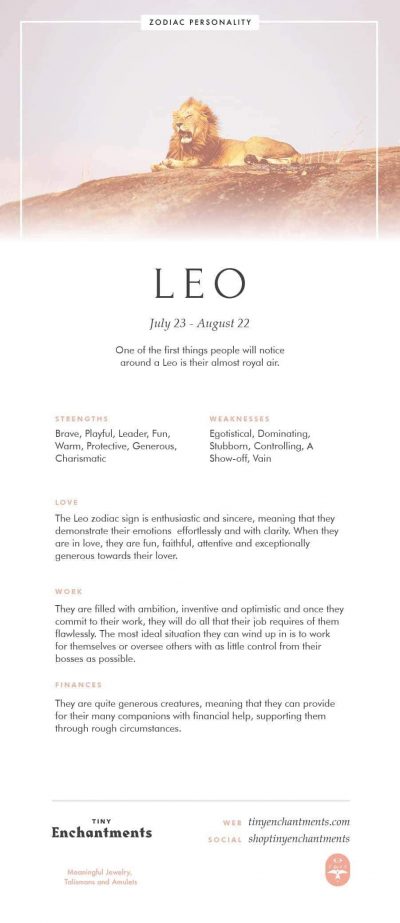 Leo Zodiac Sign Correspondences – Leo Personality, Leo Symbol, Leo Mythology and Leo Meaning:…