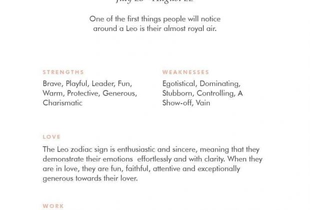 Leo Zodiac Sign Correspondences – Leo Personality, Leo Symbol, Leo Mythology and Leo Meaning:…