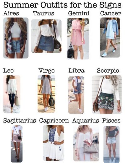 Zodiac Signs Outfits for Summer