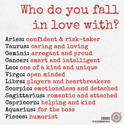 Fall, Love, and Aquarius: Who do you fall in love with? Aries: confident &…