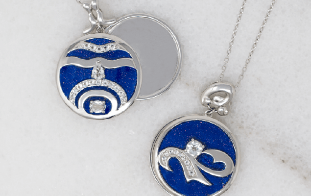 Aquarius Pendant Necklace For Personalized Zodiac Gifts | 34″ Aquarius Zodiac Locket Necklace |…