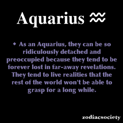 Aquarius Zodiac Facts: - Zodiac Memes