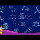 Kids vocabulary – Zodiac sign – 12 Zodiac signs – star signs – English educational video