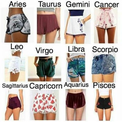 Shorts segun tu signo