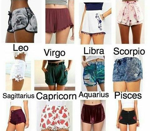 Shorts segun tu signo