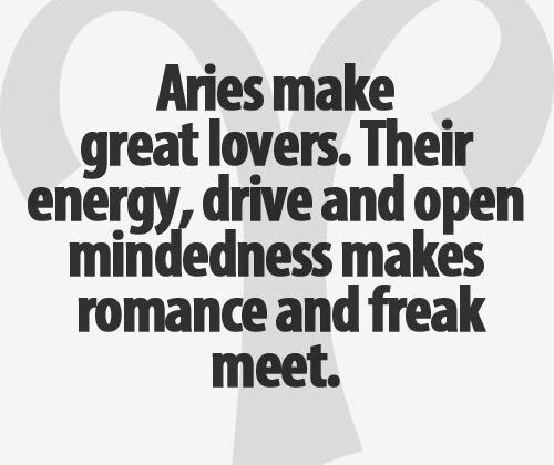 Aries Fact! ;-)~~ …