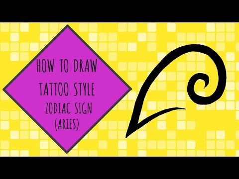How To Draw Tattoo Style Zodiac Sign (ARIES) – Zodiac Sign Series
