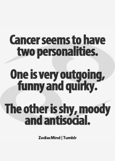 Cancer seems to have two