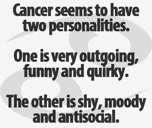 Cancer seems to have two