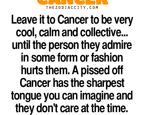 zodiaccity: Zodiac Cancer Facts — Leave it to Cancer to be cool, calm and…