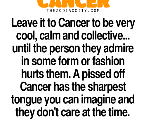 zodiaccity: Zodiac Cancer Facts — Leave it to Cancer to be cool, calm and…