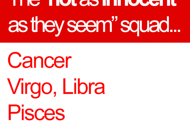 The “not as innocent as they seem” zodiac squad… // Cancer Zodiac Sign //…