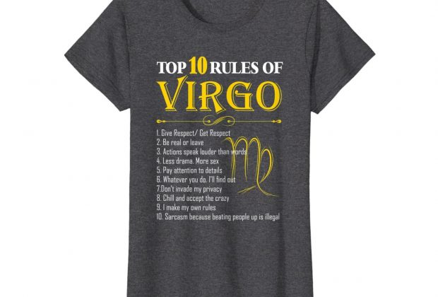Top 10 Rules Of Virgo Zodiac Shirt August September Birthday T-Shirt