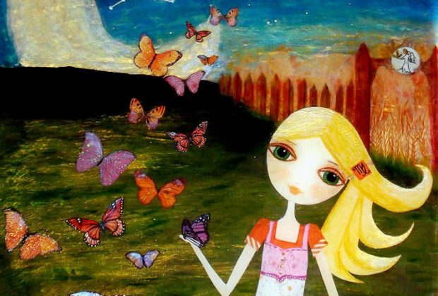 Zodiac Painting – Zodiac Virgo by Laura Bell