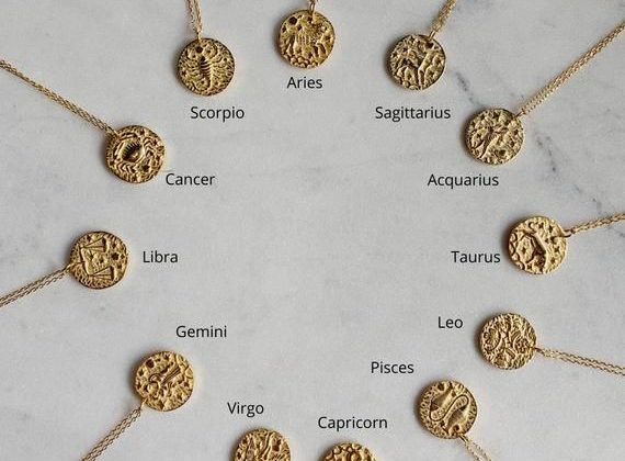 Scorpio Necklace, Virgo Necklace, Zodiac Necklace, Gold Zodiac Necklace, Zodiac Horoscope Signs, Gol