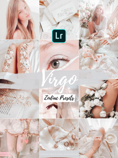 VIRGO Preset Lightroom Preset Zodiac Preset Bright Preset Rose Gold Preset Virgo Gift vsco white