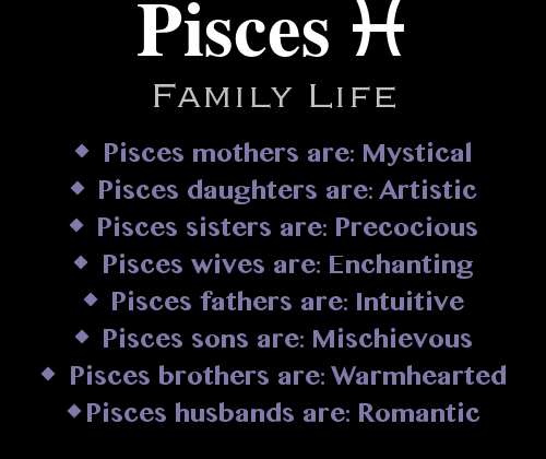 Pisces Family Members: