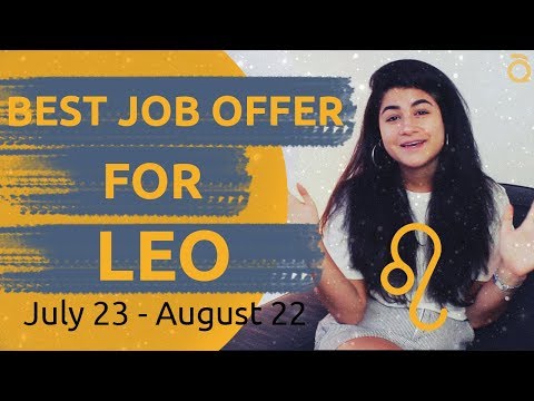 LEO ♌ BEST CAREERS FOR YOUR ZODIAC SIGN 2019 | AppJobs.com