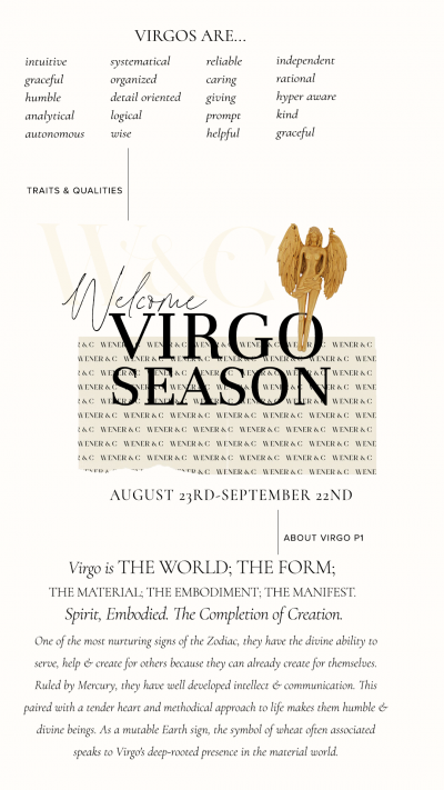 VIRGO SEASON by W&C | What Is Virgo Season All About?