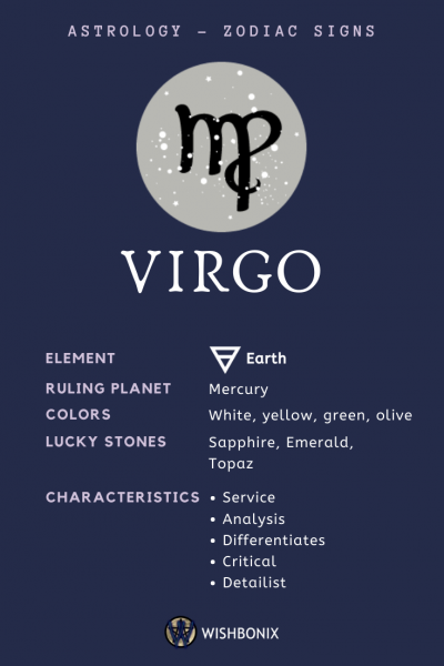 Virgo Zodiac Sign – The Properties and Characteristics of the Virgo Sun Sign