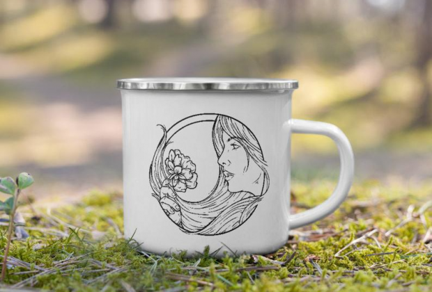 Virgo Zodiac Sign Enamel Mug | Etsy