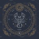 ? Scorpio Zodiac sign #symbol #mystic #vector #astrological
