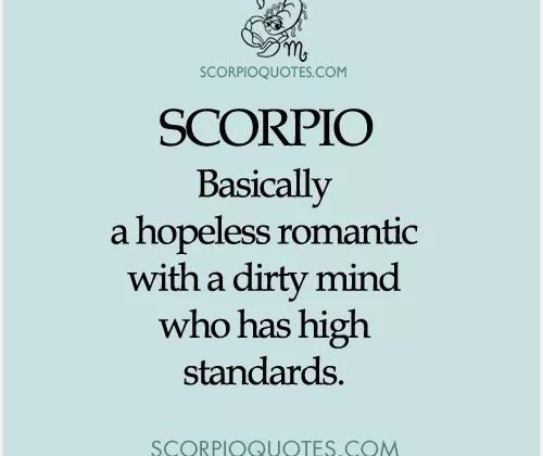 Hopeless Horny Scorpio