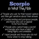 Scorpio & What They Hate
