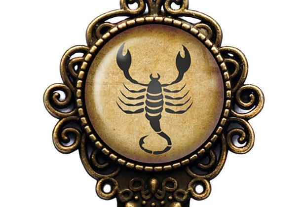 Zodiac Symbol Astrology Scorpio Bronze Bookmark