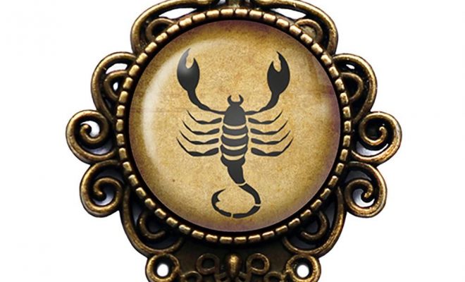 Zodiac Symbol Astrology Scorpio Bronze Bookmark