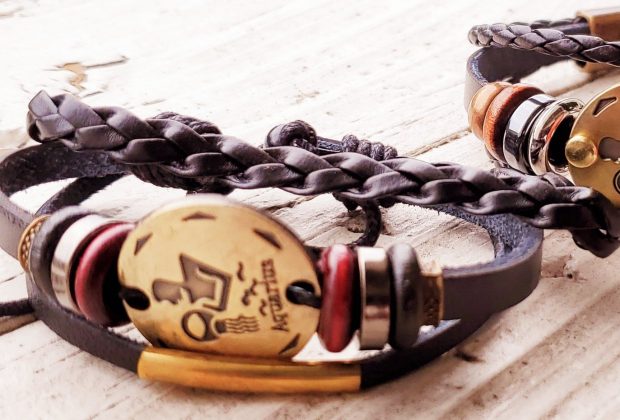 Leather Zodiac Bracelets – Virgo / Metal buckle