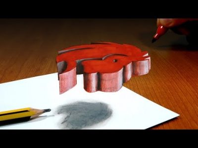 3D Trick Art On Paper, Zodiac, Astrology Signs, Leo